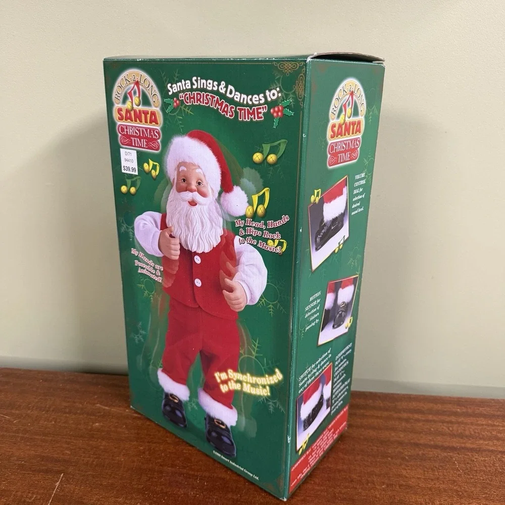 Rock A Long Santa Smart Industrial Group 1999 Excellent Condition New In Box